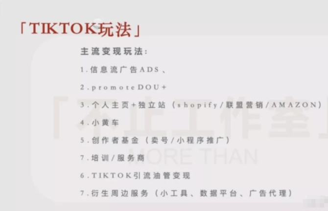 动感网络科技, TIKTOK分享:现状、玩法、机会点